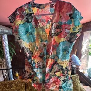 Floral Multicolor Women's Top
